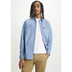 Levi's, Heren, Overhemden, Blauw, Maat: XL Denim,