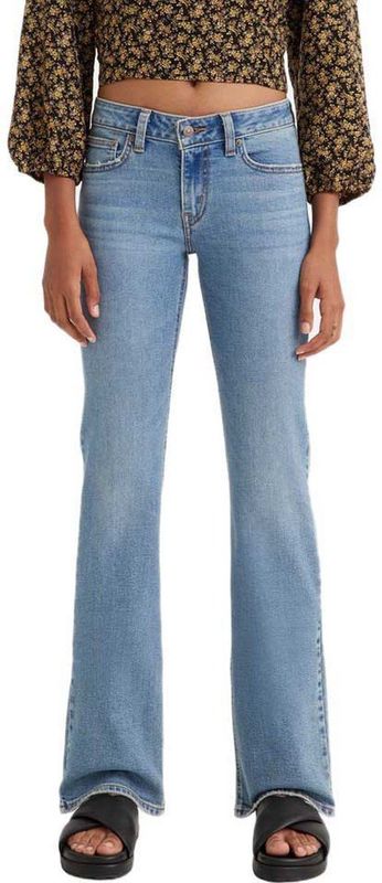 Levi's - Superlow Boot - Jeans - Blauw - Laag uitgesneden, Boot Cut, 85,5% Katoen, Stretch