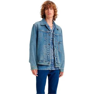 Jeans jacket trucker type 1 LEVI'S. Denim materiaal. Maten S. Wit kleur