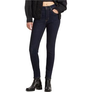 Skinny jeans 721 High Rise LEVI'S. Denim materiaal. Maten Maat 29 (US) - Lengte 34. Blauw kleur