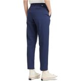 Chino Broek - Enkellengte - Licht Taps Toelopend - Katoen - Zwart