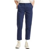 Chino Broek - Enkellengte - Licht Taps Toelopend - Katoen - Zwart