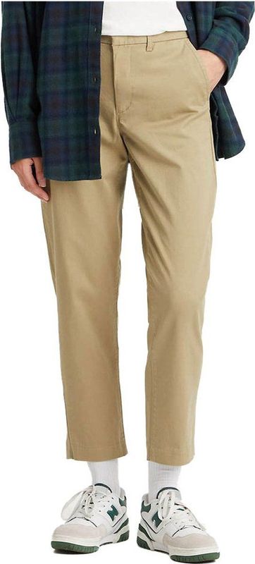 Essential - Chinobroek - Enkellengte - Licht Taps Toelopende Pijp - 98% Katoen