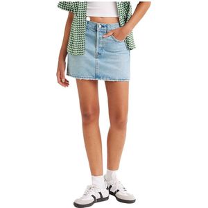 Levi's - Tijdloze Spijkerrok - Blauw - Katoen - Halfhoge Taille