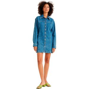 Levi's - Shay - Jurk - Denim - 100% Katoen - Relaxte Pasvorm