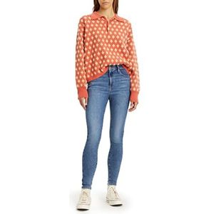 Levi's - High Rise Super Skinny - Jeans - Blauw - Katoen
