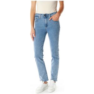 Levi's - 724 High-Rise Straight Jeans - Blauw - TENCEL™ Lyocell