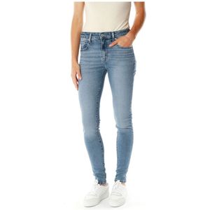 Levi's - 721 High Rise Skinny - Jeans - Blauw - Katoen - Denim