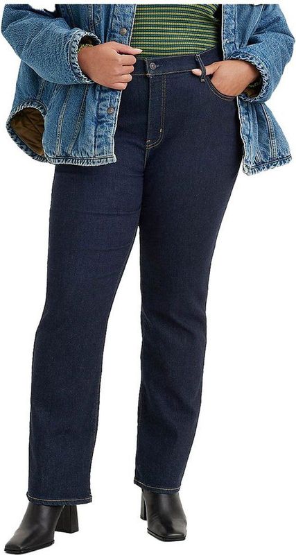 Levi's - 724 High-Rise Straight Jeans - Blauw - TENCEL™ Lyocell