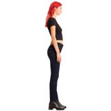 Levi's, Dames, Jeans, Zwart, Maat: W27 Katoen,