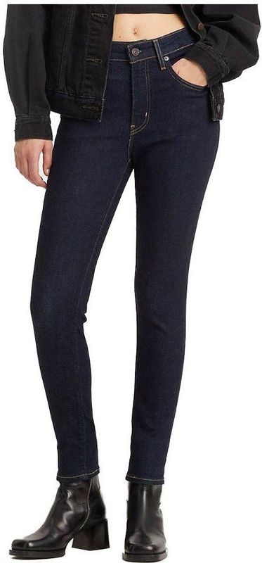 Levi's, Dames, Jeans, Zwart, Maat: W27 Katoen,