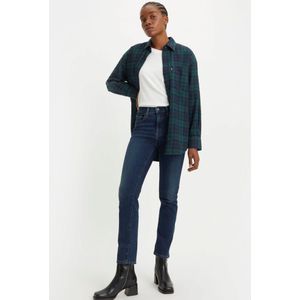 LEVI'S - 724 High Rise Straight - Jeans - Blauw - Denim