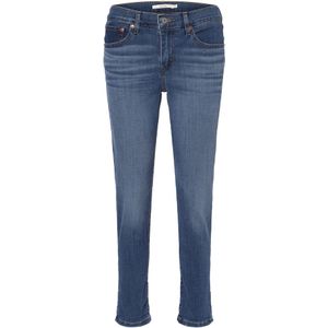 Mid-Rise Boyfriend Jeans - Blauw - 60% Katoen, 16% Polyester, 23% Viscose, 1% Elastaan