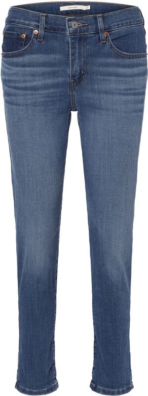 Mid-Rise Boyfriend Jeans - Blauw - 60% Katoen - 16% Polyester - 23% Viscose