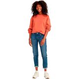 Mid-Rise Boyfriend Jeans - Blauw - 60% Katoen - 16% Polyester - 23% Viscose