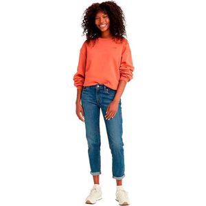 Mid-Rise Boyfriend Jeans - Blauw - 60% Katoen - Relaxed Fit