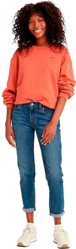 Mid-Rise Boyfriend Jeans - Blauw - 60% Katoen - 16% Polyester - 23% Viscose