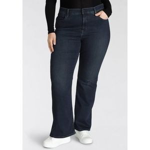 Levi's - 726 Plus High Rise Flare - Jeans - Indigo - 5-pocket Constructie