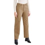 Dockers High Waist Straight Cut Spijkerbroek Beige 27 Vrouw