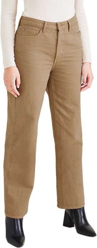 Dockers High Waist Straight Cut Spijkerbroek Beige 27 Vrouw