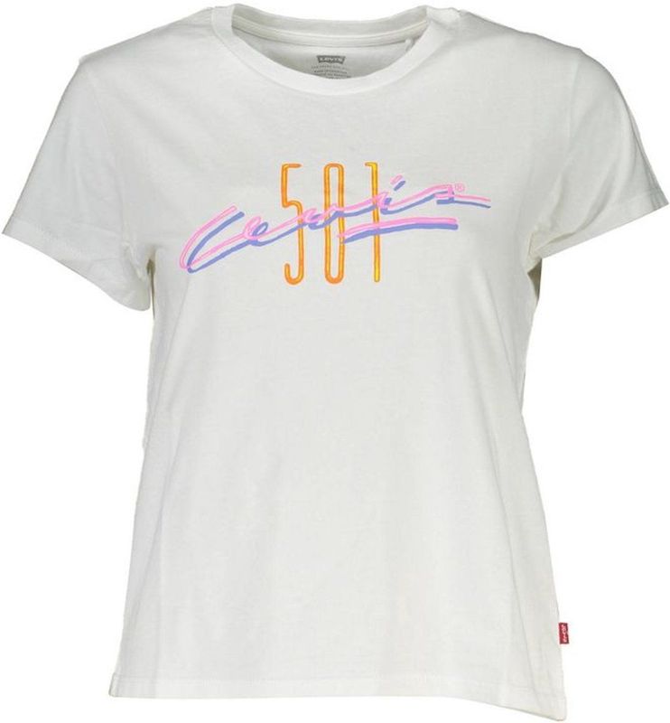 Levi's - 501 Graphic Tee - T-shirt - Wit - Korte Mouwen