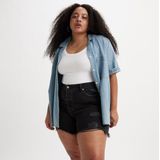 Levi's - 501 Original Korte Jeans - Blauw - 100% Katoen