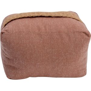 Cosy &amp; Trendy Deurstopper - 0.22 kilo - terra bruin - polyester - 15 x 10 cm