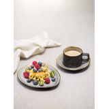 Cosy & Trendy - Laguna - Serviesset - Blauw-Grijs - Steengoed - 24-delig voor 6 Personen