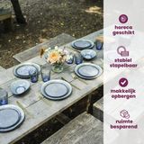 Cosy & Trendy - Laguna - Serviesset - Blauw-Grijs - Steengoed - 24-delig voor 6 Personen