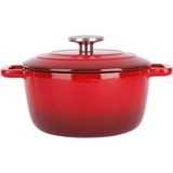 Cosy & Trendy - Braadpan - Rood - Gietijzer/Emaille - 2.7 Liter
