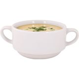 Cosy & Trendy - Soepkommen Essential - Wit - D11 x H6 cm - Porselein - Stapelbaar