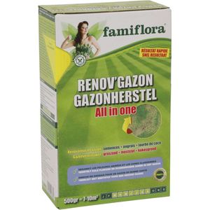 Famiflora graszaad gazonherstel incl. meststof - kale plekken herstellen - 500g tot 10m²