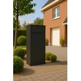 Famiflora - Pakketbrievenbus BOX - Mat Zwart - 105 x 39 x 27 cm