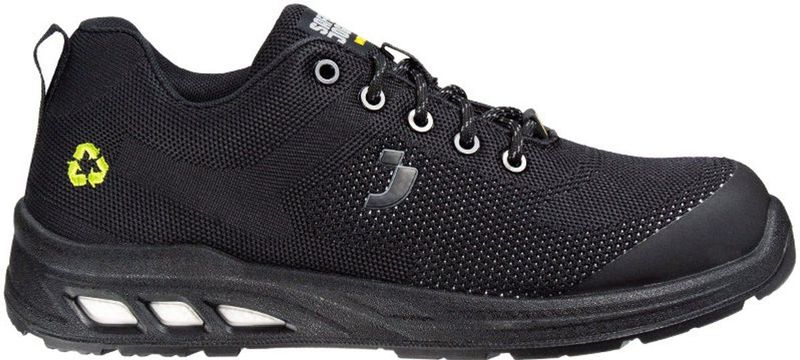 Safety Jogger - ECOFITZ S1P - Laag Veiligheidsschoen - Zwart - Gerecycled Bovenmateriaal