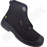 Safety Jogger - Ecodesert S1P - Werkschoen - Zwart - Gerecycled Canvas