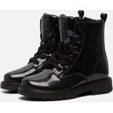 Kipling Hella A Veterboots zwart Leer - Dames - Maat 26