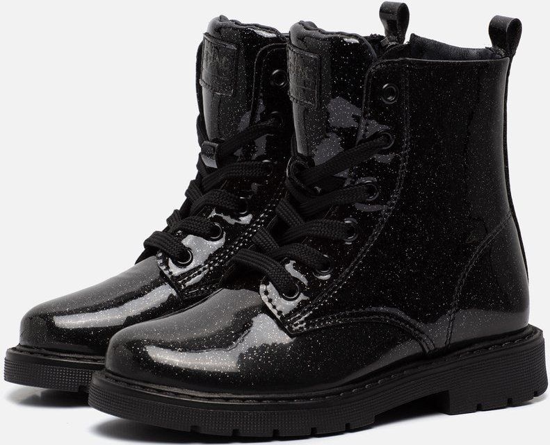 Kipling - Ella - Bikerboots - Zwart - Lakleer - Glitter Accent