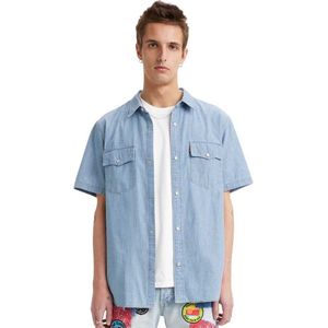 Levi's Ss Relaxed Fit Western Shirt Mannen, New Hyde Chambray, S