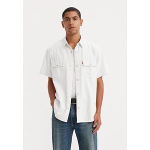 Levi's Heren Ss Relaxed Fit Western Shirt, newman ecru, XL