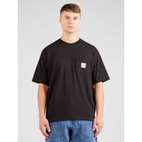 Levi's - Pocket T-Shirt - Zwart - Katoen - Borstzak