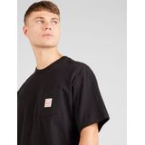 Levi's - Pocket T-Shirt - Zwart - Katoen - Borstzak