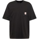 Levi's - Pocket T-Shirt - Zwart - Katoen - Borstzak