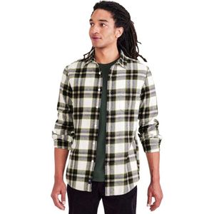 DOCKERS - Geruit Hemd - Groen/Beige - Katoen