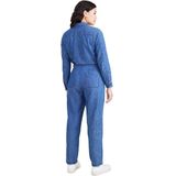 Jumpsuit - Zwart - Katoen/Elastaan - Trekkoord in Taille