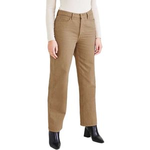 Dockers High Waist Straight Cut Spijkerbroek Beige 27 Vrouw