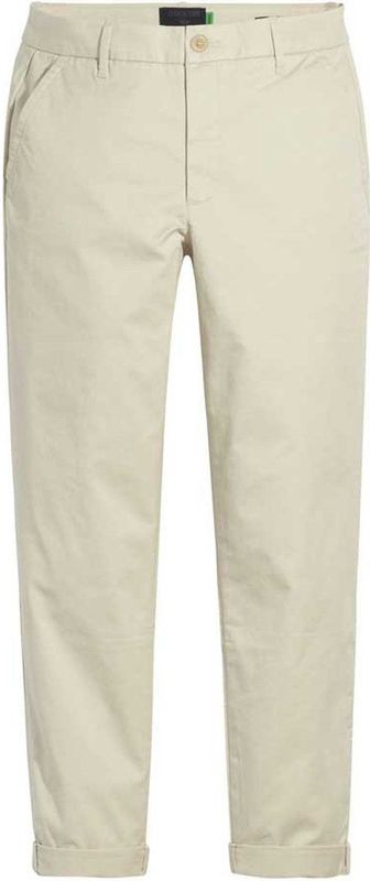 Chino Broeken - Slanke Pasvorm - Zwart - Katoen/Hennep/Elastaan