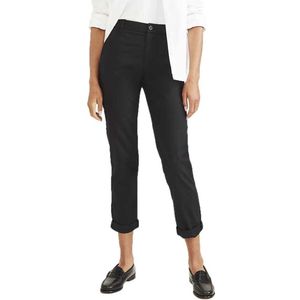 Dockers Weekend Regular Slim Ankle Fit Chino Broek Zwart 24 / Vrouw