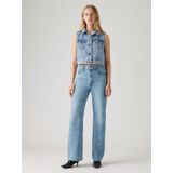 Levi´s - Ribcage Wide Leg - Spijkerbroek - Blauw - Katoen