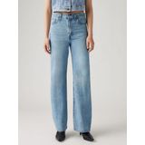 Levi´s - Ribcage Wide Leg - Spijkerbroek - Blauw - Katoen