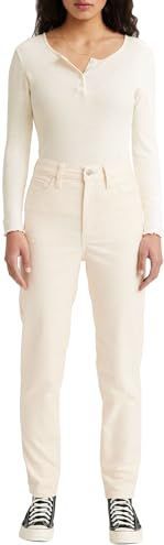 Levi's - High Waisted Mom Corduroy Jeans - Crème